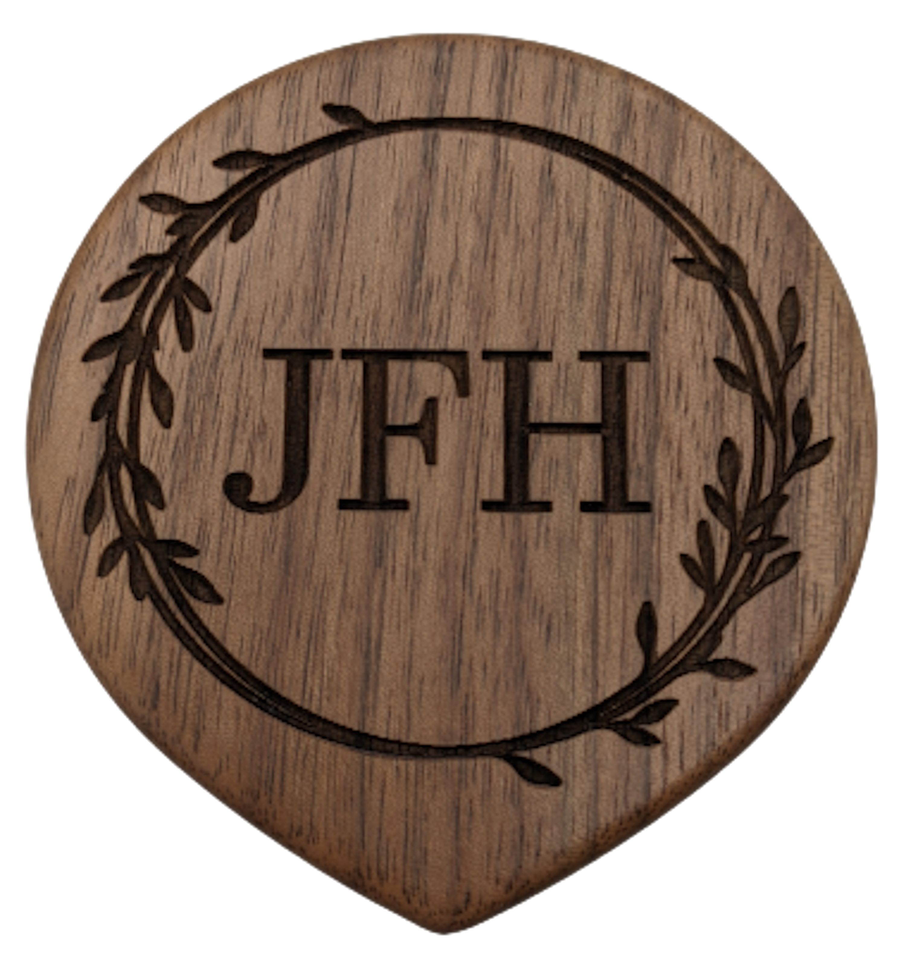 Engraved Wood Compact Mirror