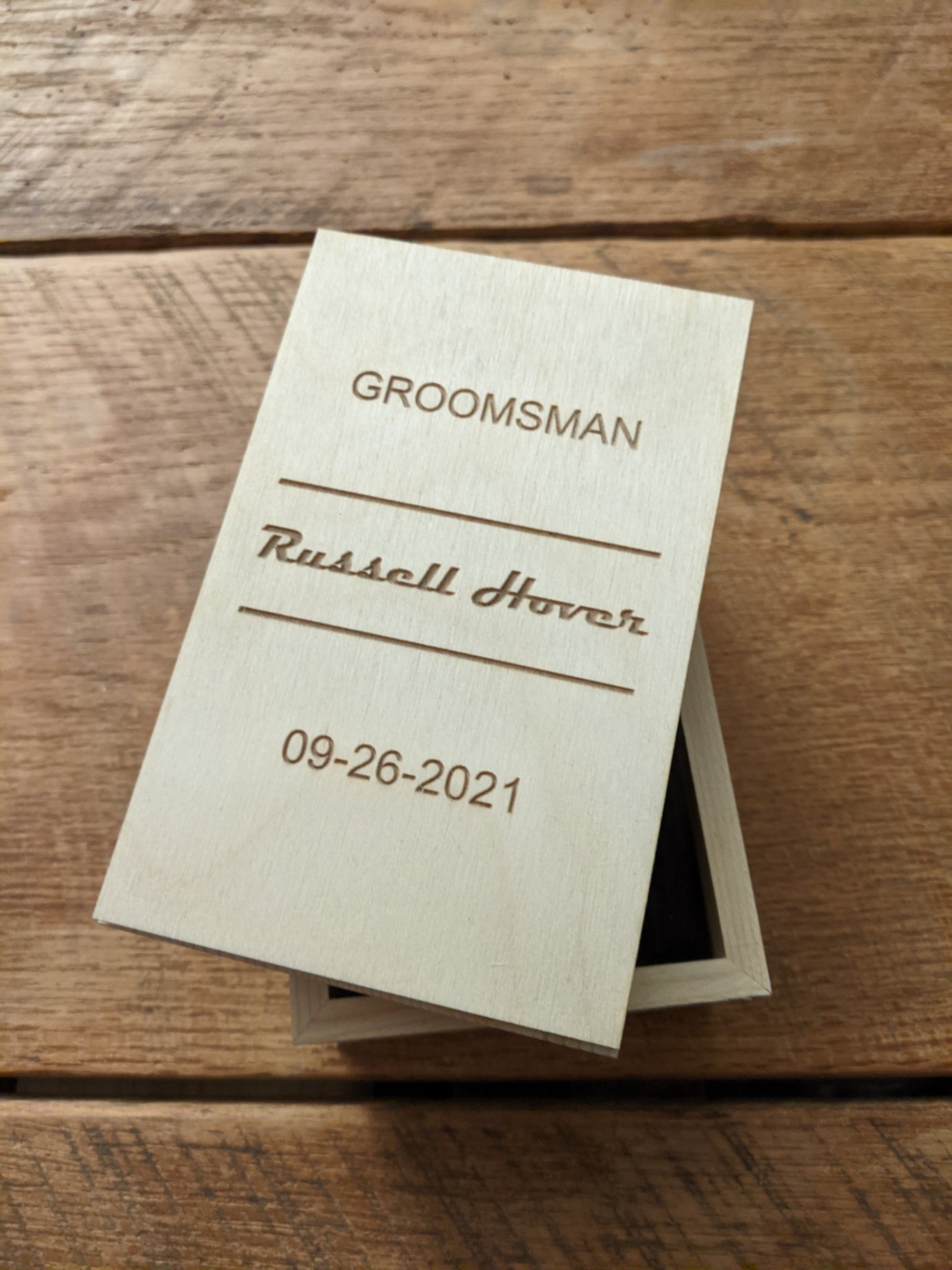 Harvard Series II Groomsman Package w/Engraved Wood Gift Boxes