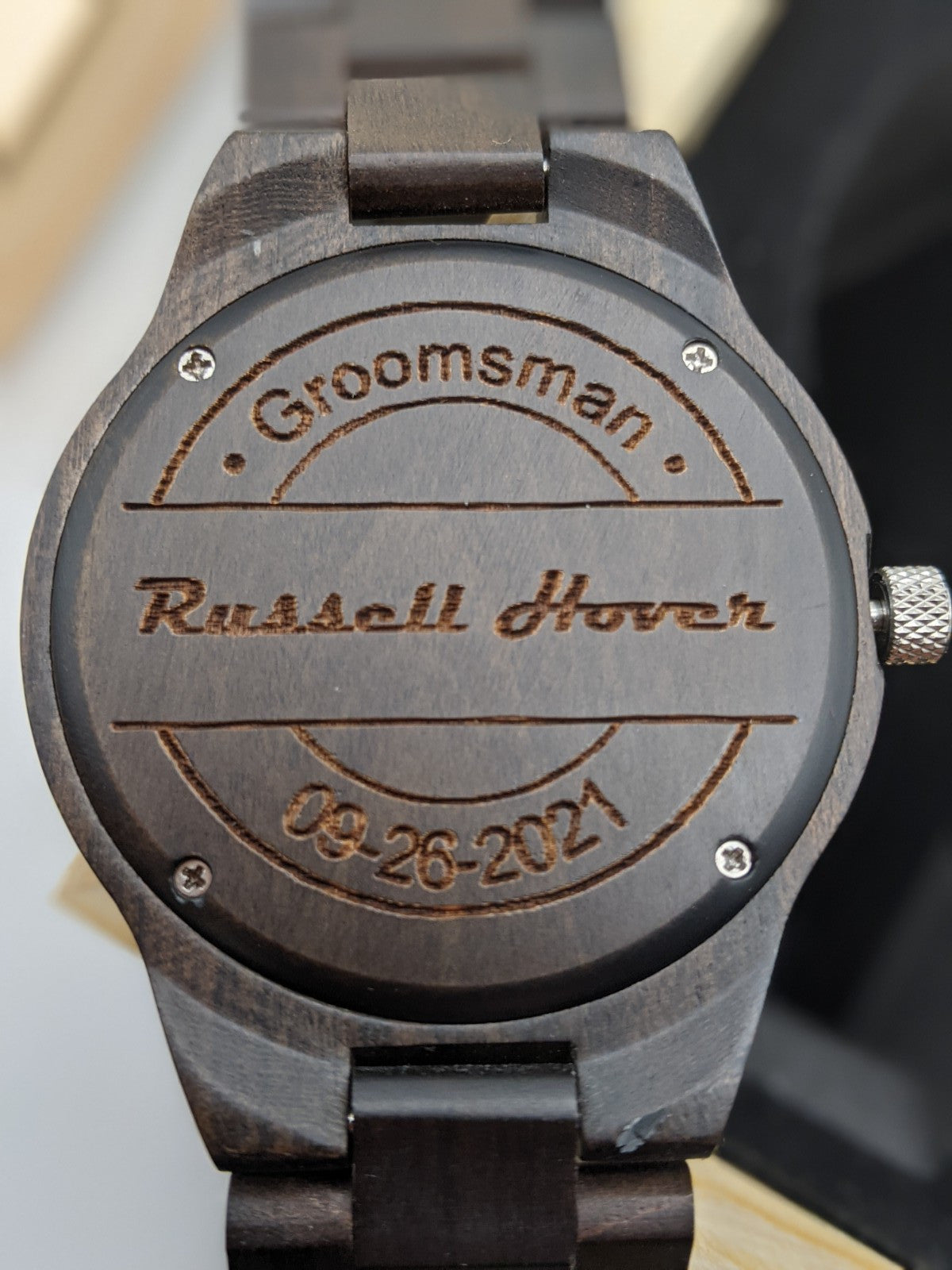 Harvard Series II Groomsman Package w/Engraved Wood Gift Boxes