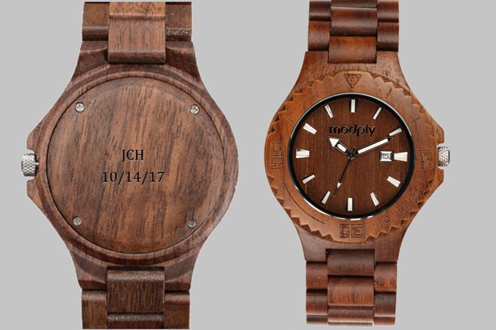 Atan Groomsman Package w/Engraved Wood Gift Boxes